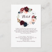 Waterverf Geïllustreerde Herfst Floral Hotel Informatiekaartje (Voorkant)