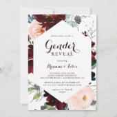 Waterverf Geïllustreerde Herfst Gender Reveal Part Kaart (Voorkant)