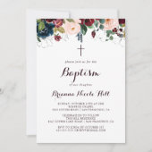 Waterverf Geïllustreerde Herfst Kalligrafie Doop Kaart (Voorkant)