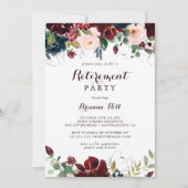 Waterverf Geïllustreerde Herfst Pensioen Partij Kaart (Voorkant)