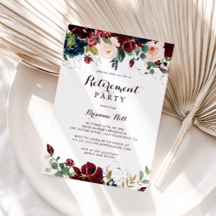 Waterverf Geïllustreerde Herfst Pensioen Partij Kaart