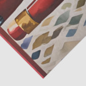 Waterverf geïllustreerde kerst notenkraker tissuepapier (Detail)