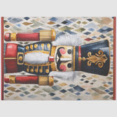 Waterverf geïllustreerde kerst notenkraker tissuepapier (Voorkant)