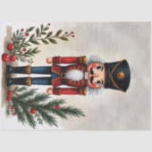 Waterverf geïllustreerde kerst notenkraker tissuepapier (Voorkant)