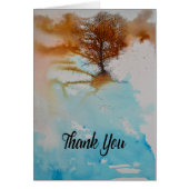 Waterverf geïnkt overzicht Dank u (Voorkant)