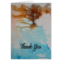 Waterverf geïnkt overzicht Dank u