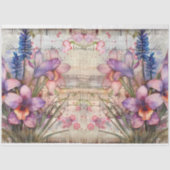 Waterverf Geïnspireerd Bloemen Decoupage Tissuepapier (Voorkant)