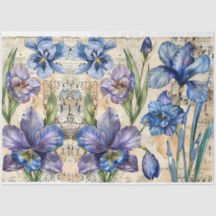 Waterverf  Geïnspireerd Bloemen Decoupage Tissuepapier