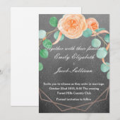 Waterverf geïnspireerd bruiloft Golden Daisy - Bla Save The Date (Voorkant / Achterkant)