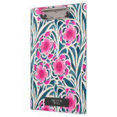 Waterverf geïnspireerd roze + blauwe botanische fl klembord (Links)