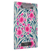Waterverf geïnspireerd roze + blauwe botanische fl klembord (Rechts)