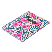 Waterverf geïnspireerd roze + blauwe botanische fl notitieboek (Linkerzijde)