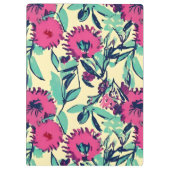 Waterverf geïnspireerd roze + groene botanische fl klembord (Achterkant)