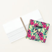 Waterverf geïnspireerd roze + groene botanische fl notitieboek (Binnen)