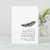 Waterverf geïnspireerd vetorecht - zwart kaart (Staand voorkant)