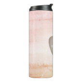 Waterverf Geïnspireerde Apple-leerkracht Thermosbeker (Gedraaid links)