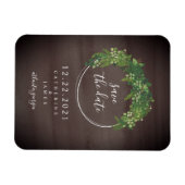 Waterverf geïnspireerde botanische save the date magneet (Horizontaal)