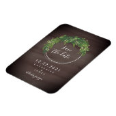 Waterverf geïnspireerde botanische save the date magneet (Linkerzijde)