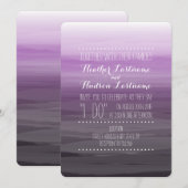 Waterverf geïnspireerde ombre Wedding - Donkere kr Kaart (Voorkant / Achterkant)