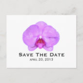Waterverf geïnspireerde orchidee Save the Date Bri Aankondigingskaart (Voorkant)