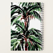 Waterverf geïnspireerde palmbomen notitieboek (Achterkant)