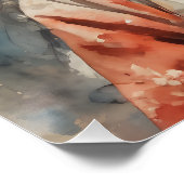 Waterverf Geisha nr. 2 Perfect Poster (Hoek)