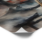 Waterverf Geisha nr. 8 Perfect Poster (Hoek)