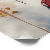 Waterverf Geisha nr. 9 Perfect Poster (Hoek)