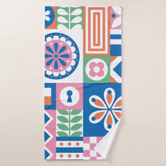 Waterverf geïsoleerde illustratie van groene kiwi  badhanddoek (Badhanddoek)