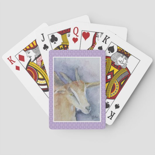 Waterverf Geit Pokerkaarten (Achterkant)
