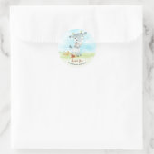 Waterverf Geitte Boerderij Hartelijk dank Ronde Sticker (Tas)