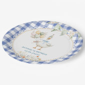 Waterverf Gekke Gans 1e verjaardag Papieren Bordje (Gekanteld)