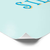 Waterverf Gekke Gans Verjaardag Welkomstbord Perfect Poster (Hoek)