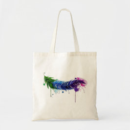 Waterverf gekleurde doezelaar tote bag