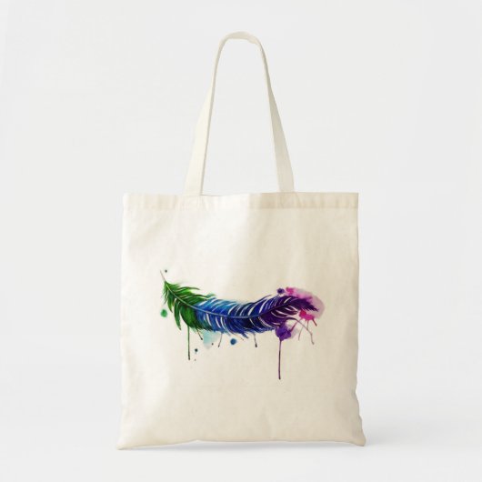 Waterverf gekleurde doezelaar tote bag (Voorkant)