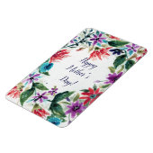 Waterverf gekleurde Floral Wreate Moederdag Magneet (Linkerzijde)