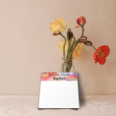 Waterverf gekleurde plons notitieblok