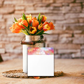 Waterverf gekleurde splash witte thypografie notitieblok