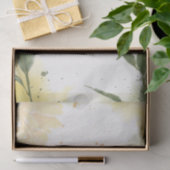 Waterverf Gele anjers ontkoppeling Tissuepapier (Geschenk)