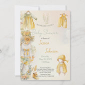 Waterverf gele baby Baby shower Kaart (Voorkant)