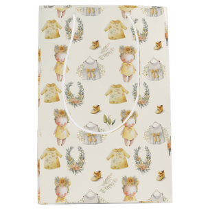 Waterverf gele baby medium cadeauzakje