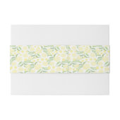 Waterverf Gele Bloem Uitnodigingen Wikkel (Achterkant Voorbeeld)