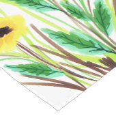 Waterverf Gele Bloemen Korte Tafelloper (Hoek)