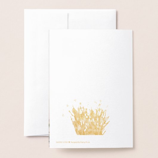 Waterverf Gele Bloementuin met Fotobruiloft Folie Kaarten (Met envelop)