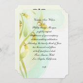 Waterverf gele cellen kaart (Voorkant / Achterkant)