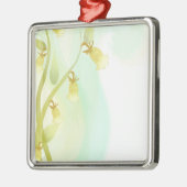 Waterverf gele cellen metalen ornament (Links)