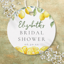 Waterverf Gele Citroen Trouw Bruiloft Bedankjes Labels