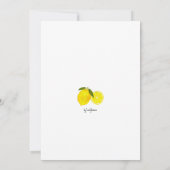 Waterverf gele citroenen kaart (Achterkant)