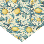 Waterverf gele citroenen Mediterrane tegels Lange Tafelloper (Hoek)