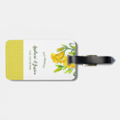 Waterverf Gele Dag Lilies Floral Art Bagagelabel (Achterkant horizontaal)